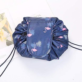 Lazy Cosmetic Bag, ONEGenug Makeup Bag, Drawstring Design One-Step Organizer, Cosmetic Pouch for Lazy Ladies