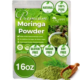 TOG999, Premium 16oz Moringa Leaf Powder, 100% Natural and Pure from Moringa Leaves, No Additives, No Gluten, No Sugar, Vegan