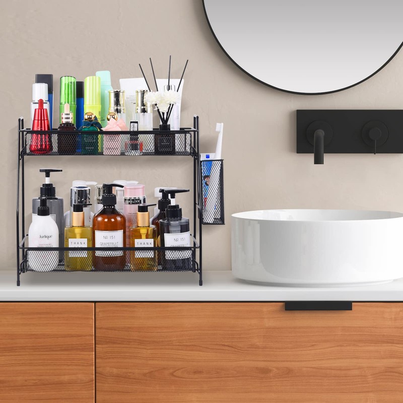 LEMIKKLE Large Countertop organizer for bathroom counter, bathroom organizers and