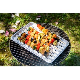 Nipter Aluminium Grill Tray, 34.1 x 22.9 cm, Aluminium Trays, Grill Plate, Aluminium Grill Trays, 5 Packs (25 Pieces)