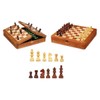 Dal Magnetic Chessboard 25 cm Wood Brown/Cream 2-Piece Set