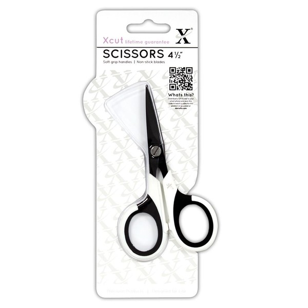 docrafts XC255200 X-Cut Soft Grip and Non-Stick Micro Craft Scissors, 4.5-Inch
