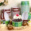 Qyeahkj 50pcs Large Football Party Snack Bowls Supplies Football Field