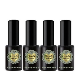 Gracia 그라시아 지젤리 베이스젤 14ml 4개 세트+네일파일5개 서비스 Grazia Gellie Base Gel 14ml 4-piece set + Nail File 5-piece service