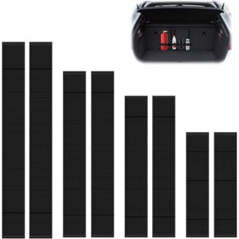Car Boot Organiser Fixing Belts - 8 Pcs Car Boot Storage Fixing Straps, Easy Storage Highly Elastic Black Car Organiser Boot Fixing Straps for Cars Trucks Vans Boot Tidy ﻿ 0904