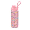Rainbow 18oz Water Bottle, with 2 Lids Handle, Insulated Travel