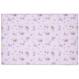 Skater LTM1C-A Large Lunch Cloth, Nafkin, 23.6 x 15.7 inches (60 x 40 cm), Sanrio Chromi, Pastel Vivid Watercolor Flowers, Girls, Large