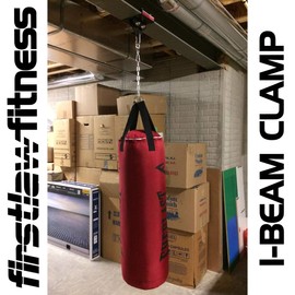 1000 LBS I-Beam Clamp - (Set at 11.25" Wide) - for Gymnastic Rings - Climbing Ropes - Heavy Bags - Multi-Fitness
