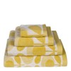 Orla Kiely Speckled Flower Oval Light Yellow Face Cloth (30cm