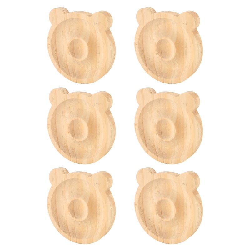 6pcs Jewelry Tray Solid Wood Bracelet Display Tray Decorative Exquisite
