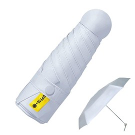 Mini Umbrell, Windproof Mini Folding Umbrella for Sun and Rain Protection, with 99% UV Protection Lightweight Portable Umbrella, Quick Drying Vinyl Coating, Ideal for Women, Men, and Kids