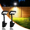 LynsaTac Clip on Solar Lights Outdoor with Motion Sensor, IP65