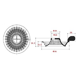 TOTO Bathroom Parts Repair Drainage Hardware Raku Poi Hair Catcher (EKA21061N2)