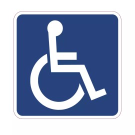 StickerSector REFLECTIVE Handicapped Sticker FE503-REF