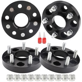 Richeer 5x120mm Hub Centric Wheel Spacers for 2010-2022 Camaro 2008-2019 CTS 2013-2019 XTS 2010-2017 Equinox, 4 PCS 1 inch 5x120 Wheel Spacer with 14x1.5 Studs & 66.9mm Center Bore