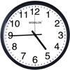 WISKALON 10 inch Wall Clock,Silent Non-Ticking Elegant Black Frame Wall