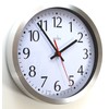 Acctim Aluminum Java Wall Clock 250mm, Silver, 17.5 x 10.3