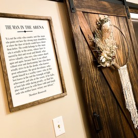 Man In The Arena - Man In The Arena Framed - Office Decor - The Man In The Arena Framed - The Office Gifts - Man In The Arena Quote - Motivational Wall Decor - Theodore Roosevelt Quote