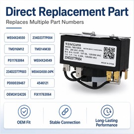 WE04X24550 Dryer Timer for GE Hotpoint Dryers, OEM Replacement Part, Replaces WE04X24549 AP6031056 PS11763064 4546121 234D2377P004 TMD14M30, Fits GTD42GASJ GTX42GASJ Serie