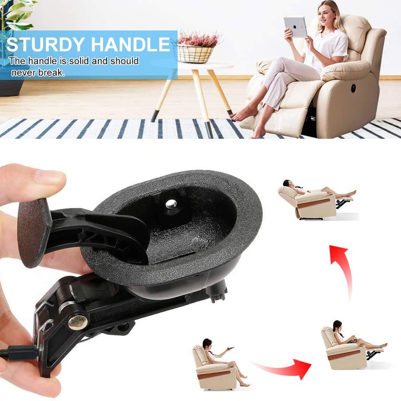 BUZIFU Replacement Recliner Handle Replacement Parts for Lounger Plastic Pull