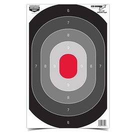 Birchwood Casey Eze-Scorer 23" x 35" Oval Silhouette - 5 paper targets (folded)