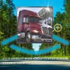 Black Square Convex Hood Mirror Head for 2008-2018 International Prostar