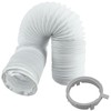 SPARES2GO Vent Hose + Vented Adaptor Ring Nut Socket Kit
