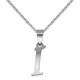 Soul-Cats Fashionable Stainless Steel Letter Chain Pendant A - Z Initials Alphabet Necklace, Stainless Steel