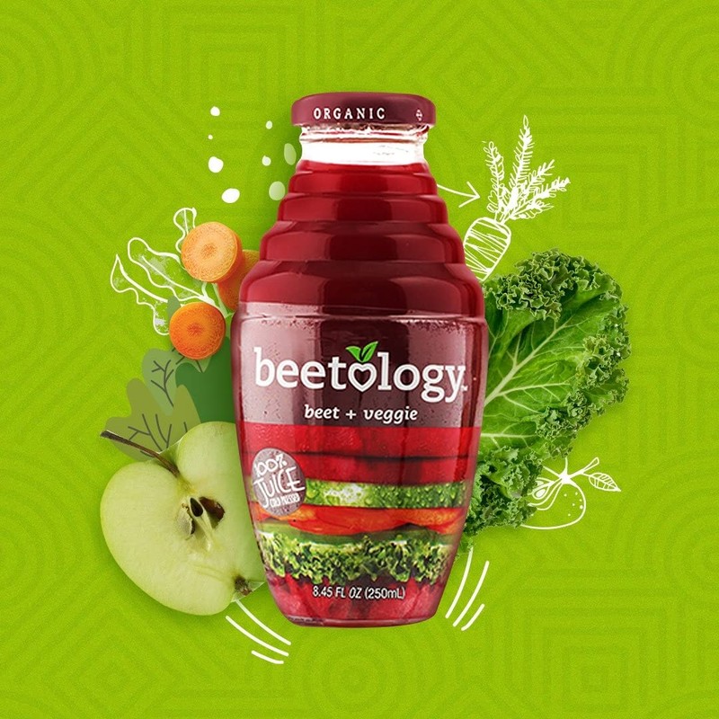 Beetology Organic Beet and Veggie Juice 8.45oz (6 Pack) |