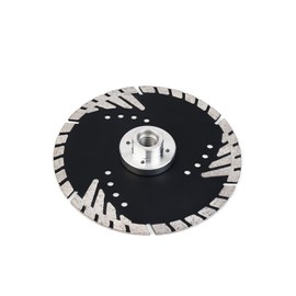 Solidure 150 mm Diamond Cutting Disc with Flange M14, Turbo Diamond Cutting Disc for Stone, Concrete, Curb, Natural and Artificial Stone