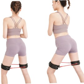 Thigh Strap Soft Ankle Straps for Cable Machines Neoprene Padded Fitness Leg Exercise Strap Adjustable Gym Cuffs for Gym Run 2PCS