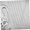 NOLITOY 20pcs Stainless Steel Safety Cable with Loops Antidrop Design