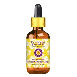 Deve Herbes Pure Cornmint Essential Oil (Mentha arvensis) with Glass Dropper Natural Therapeutic Grade Steam Distilled 30ml (1 oz)