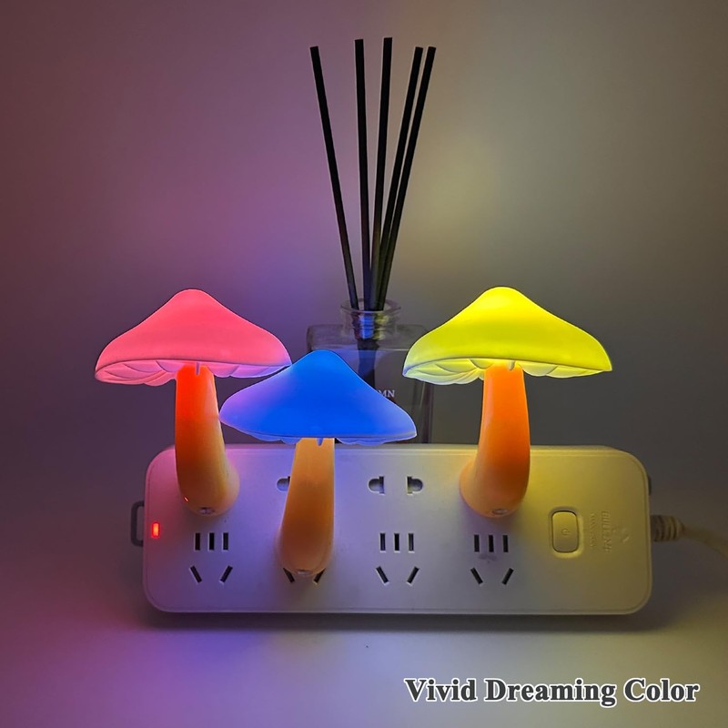 Kazgroth Sensor LED Night Light, Color Changing Mushroom Night Light