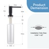 CREA Black Soap Dispenser for Kitchen Sink, Built in Kitchen