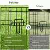PETIME Foldable Metal Dog Exercise Pen/Pet Puppy Playpen Kennels Yard