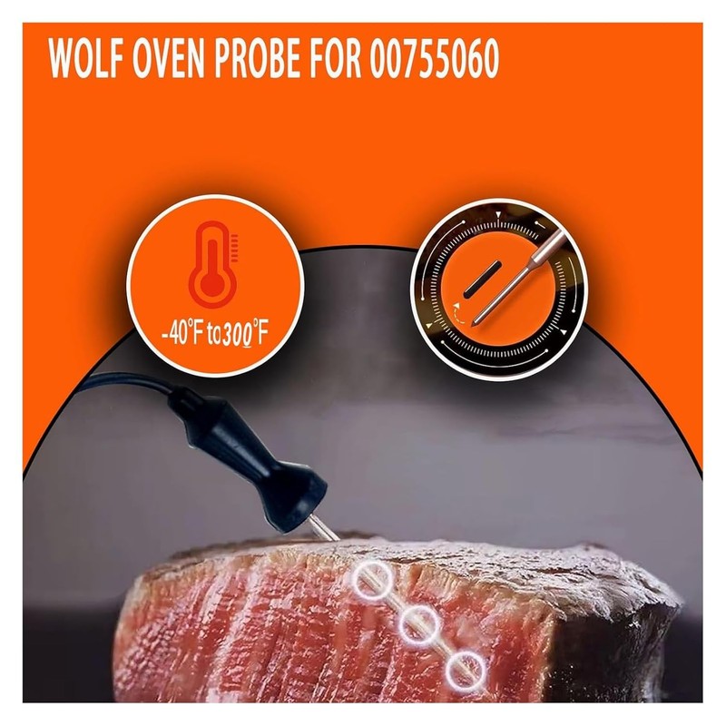 Wolf Oven Probe Replacement 5304503737 | Oven Temperature Sensor, 26-Inch