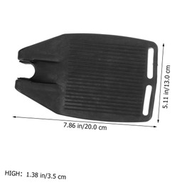 ORFOFE 1 Pair Elevating Wheelchair Footrest Pads Durable Slip Footplates for Patient Comfort Easy Installation Compact Design Suitable for Mobility Assistance