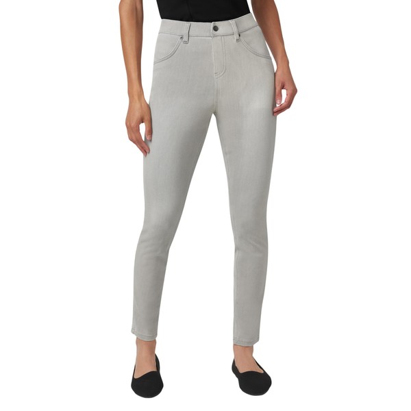 HUE Women's Ultra Soft High Waist Denim Leggings, Silver Grey