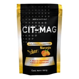 Citrato Magnesio Suplemento Polvo Joy Natura 150gr Sabor Naranja