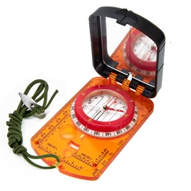 Compass, Sportneer Compass Hiking Survival Compass with Mirror Orienteering Compass Boy Scout Compass for Kids Gifts Hiking Camping Backpacking Map Navigation (Orange)