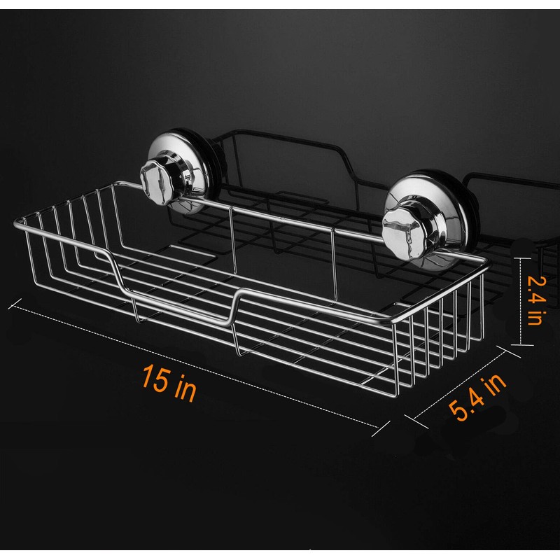 iPEGTOP Strong Suction Cup Shower Caddy Bath Shelf Storage with