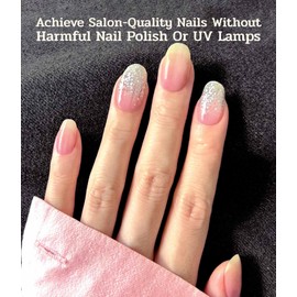 ruyeefam Nail Polish Strips - 22 Pcs Salon Quality Gel Nail Stickers - Long Lasting Wraps (Rainbow Basket Blue&Yellow)