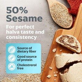 Halva Tahini Bar Mini Snacks – Assortment of 18 Snack-Sized Halvah Pistachio, Vanilla, and Cocoa Bean Israeli Snacks – Vegan, Kosher Snacks with No Gluten or Lactose by Achva, 12 g. Each