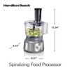 Hamilton Beach Food Processor & Vegetable Chopper for Slicing, Shredding,