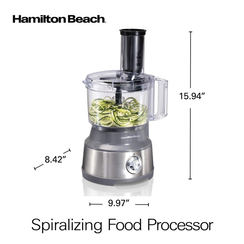 Hamilton Beach Food Processor & Vegetable Chopper for Slicing, Shredding,