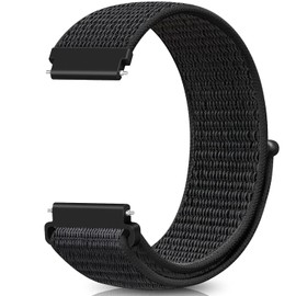 Issinlky 18 mm, 19 mm, 20 mm, 22 mm, nylon sport loop bracelet, quick release replacement strap for women and men, 19 mm