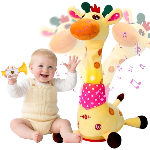 Vodolo Talking Singing Dancing Giraffe Toy with 60 Children's Song,Recharged
