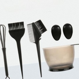 5-Piece Home Hair Dye Kit & Salon Self-Dyeing Tools Gray Hair