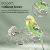 AIMALL Acrylic Parrot Perch, Black Style Tiger Skin Peony, Durable